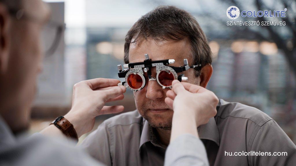 Tökéletes, a páciens színtévesztés típusához igazodó színtévesztő szemüveget csak optikus segítségével lehet kiválasztani